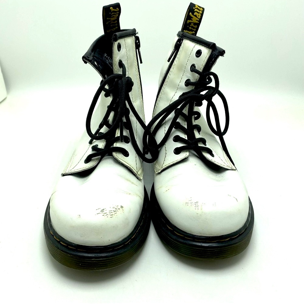 Doc Martens 1460 White 8 Eye Combat Boots  size 3